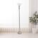 Alt View 11. Elegant Designs - 1 Light Torchiere Floor Lamp with Marbleized White Glass Shade - Brushed Nickel.