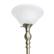 Alt View 15. Elegant Designs - 1 Light Torchiere Floor Lamp with Marbleized White Glass Shade - Antique Brass.