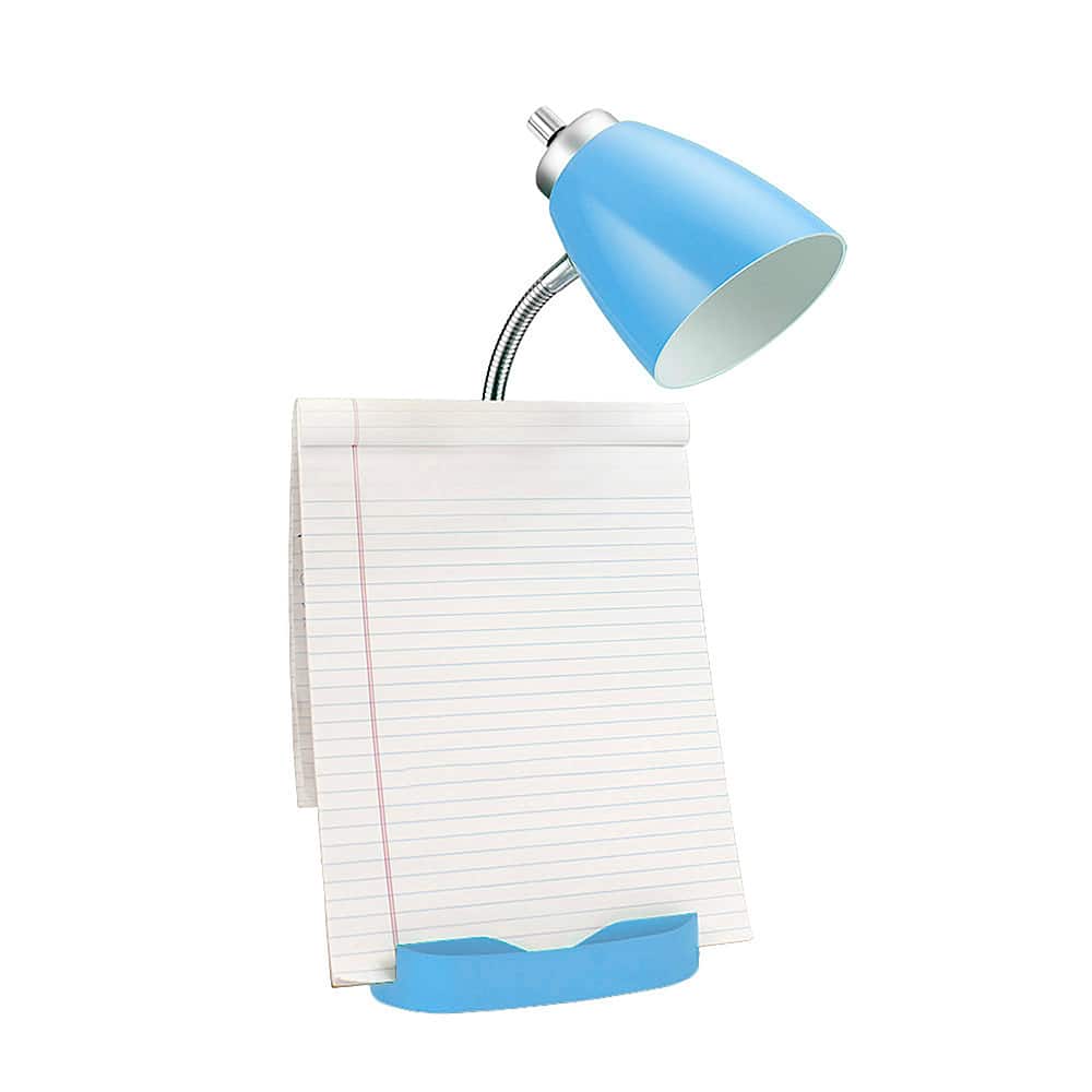Alt View Zoom 12. Limelights - Gooseneck Organizer Desk Lamp with iPad Tablet Stand Book Holder and USB port - Blue.