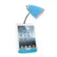 Left. Limelights - Gooseneck Organizer Desk Lamp with iPad Tablet Stand Book Holder and USB port - Blue.