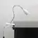 Alt View Zoom 11. Limelights - Flexible Gooseneck LED Clip Light Desk Lamp - White/Silver.