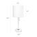 Left. Limelights - Stick Lamp with Charging Outlet and Fabric Shade - White.