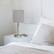 Alt View 12. Limelights - Stick Lamp with USB charging port and Fabric Shade - Gray.