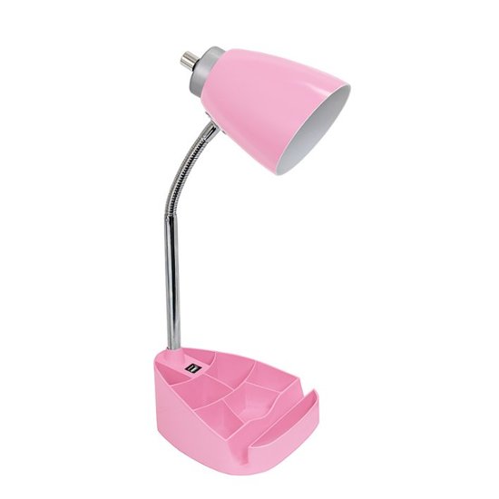 Limelights Gooseneck Organizer Desk Lamp with iPad Tablet Stand Book Holder  and USB port Pink LD1056-PNK - Best Buy