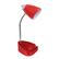 Front. Limelights - Gooseneck Organizer Desk Lamp with iPad Tablet Stand Book Holder and Charging Outlet - Red.