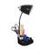Angle. Limelights - Gooseneck Organizer Desk Lamp with iPad Tablet Stand Book Holder and Charging Outlet - Black.