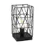 Angle. Simple Designs - Geometric Square Metal Table Lamp - Black.