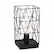 Angle. Simple Designs - Geometric Square Metal Table Lamp - Black.