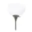 Alt View 12. Simple Designs - Floor Lamp with Reading Light - Brushed Nickel.