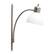 Alt View 13. Simple Designs - Floor Lamp with Reading Light - Brushed Nickel.