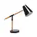 Angle. Simple Designs - Black Matte and Wooden Pivot Desk Lamp.