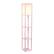 Front. Simple Designs - Floor Lamp Etagere Organizer Storage Shelf with Linen Shade - Light Pink.