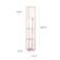 Left. Simple Designs - Floor Lamp Etagere Organizer Storage Shelf with Linen Shade - Light Pink.