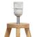 Alt View 11. Simple Designs - Interlocked Triangular Natural Wood Table Lamp with Fabric Shade - Natural/White.