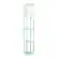 Angle. Simple Designs - Floor Lamp Etagere Organizer Storage Shelf with Linen Shade - Aqua.