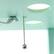 Alt View 13. Simple Designs - Floor Lamp Etagere Organizer Storage Shelf with Linen Shade - Aqua.