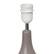 Alt View 13. Simple Designs - Oval Bowling Pin Base Ceramic Table Lamp - Gray.