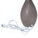 Alt View 15. Simple Designs - Oval Bowling Pin Base Ceramic Table Lamp - Gray.