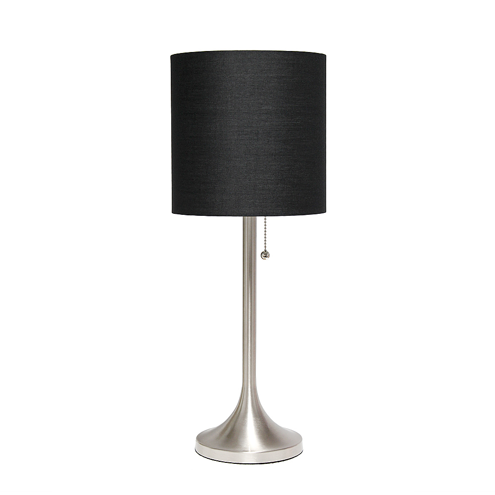 Best Buy: Simple Designs Tapered Table Lamp with Fabric Drum Shade ...