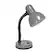 Angle Zoom. Simple Designs - Basic Metal Desk Lamp with Flexible Hose Neck - Gray.