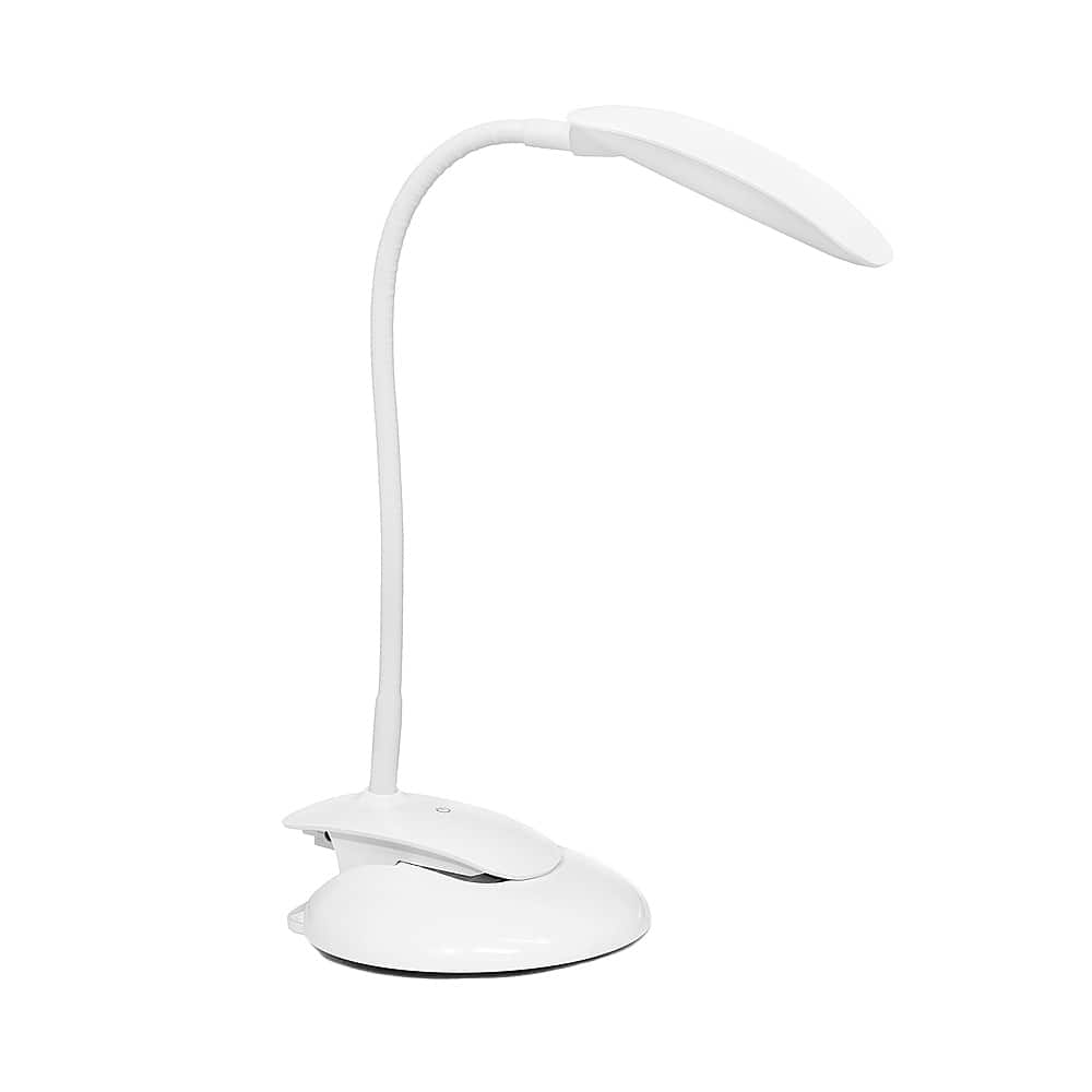 Angle View: Simple Designs - Flexi LED Rounded Clip Light - White