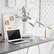 Alt View Zoom 12. Simple Designs - Wooden Pivot Desk Lamp - White.