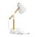 Alt View 13. Simple Designs - Wooden Pivot Desk Lamp - White.