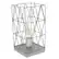Angle. Simple Designs - Geometric Square Metal Table Lamp - Gray.