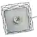 Alt View 13. Simple Designs - Geometric Square Metal Table Lamp - Gray.