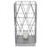 Alt View 14. Simple Designs - Geometric Square Metal Table Lamp - Gray.