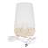 Alt View 14. Simple Designs - Wired Mesh Uplight Table Lamp - White.