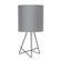 Angle. Simple Designs - Down to the Wire Table Lamp with Fabric Shade - Gray/Gray.