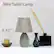 Alt View 11. Simple Designs - Mini Egg Oval Ceramic Table Lamp 2 Pack Set - Gray.