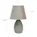 Left. Simple Designs - Mini Egg Oval Ceramic Table Lamp 2 Pack Set - Gray.