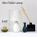 Front. Simple Designs - Mini Egg Oval Ceramic Table Lamp 2 Pack Set.