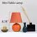 Left. Simple Designs - Mini Ceramic Globe Table Lamp 2 Pack Set.