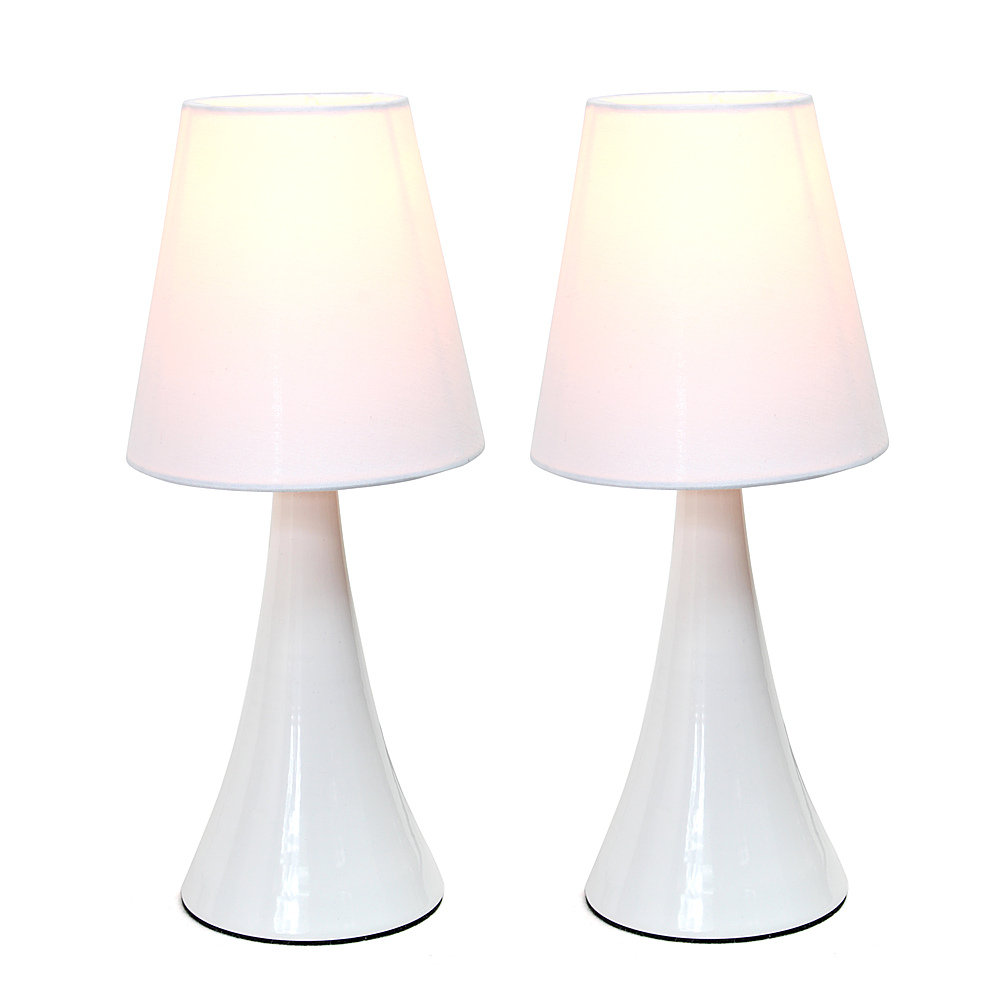 Simple Designs Valencia Colors 2 Pack, Mini Touch Table Lamps
