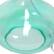 Alt View 12. Simple Designs - Glass Raindrop Table Lamp with Fabric Shade - Aqua/White.