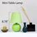 Left. Simple Designs - Mini Ceramic Globe Table Lamp 2 Pack Set.