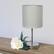 Alt View 12. Simple Designs - Chrome Mini Basic Table Lamp with Fabric Shade 2 Pack Set - Slate Gray.