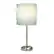 Front. Limelights - Stick Lamp with Charging Outlet and Fabric Shade - Aqua.