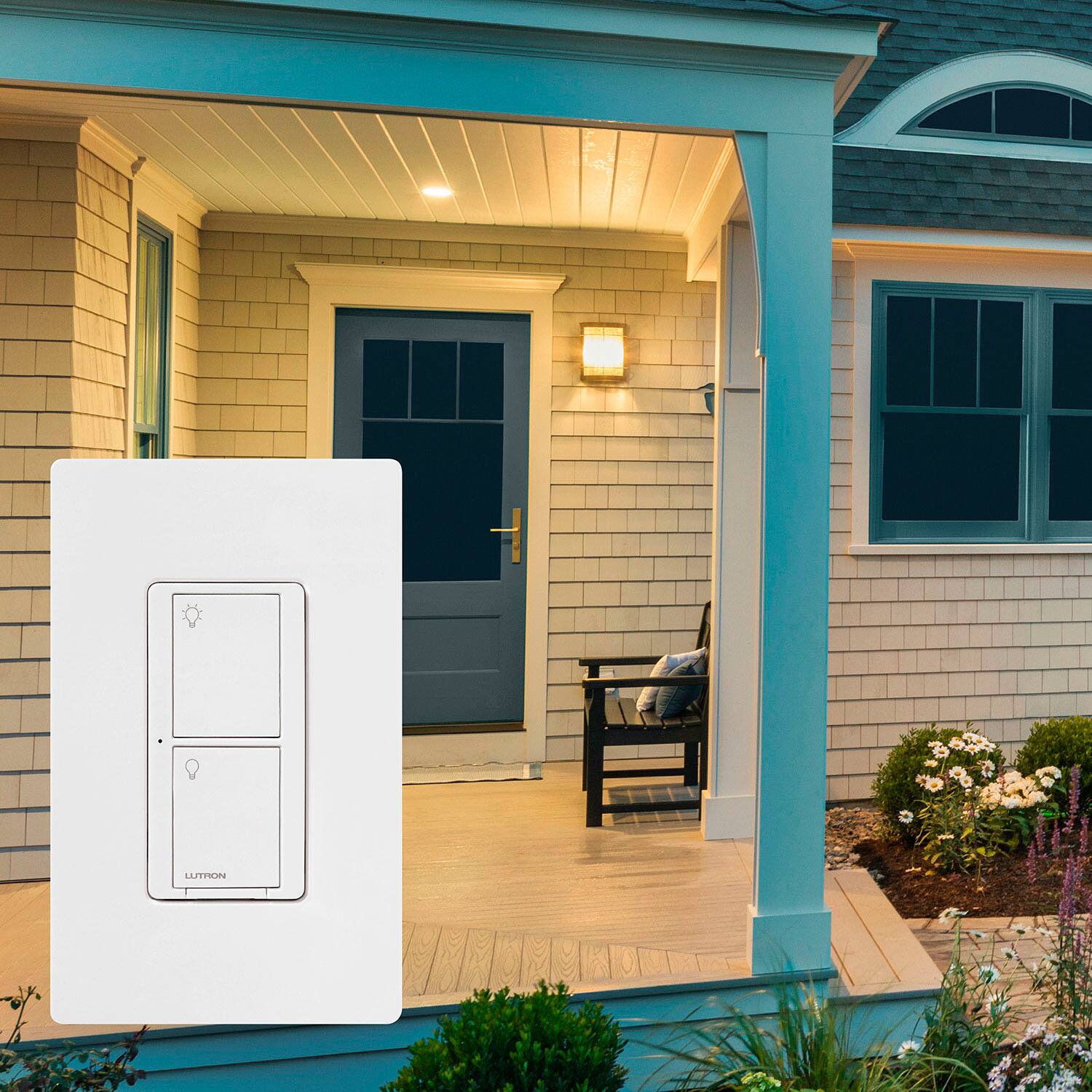 Alt View 14. Lutron - Caseta Smart Switch Kit with Remote 3-Way (2 Points of Control) - White.
