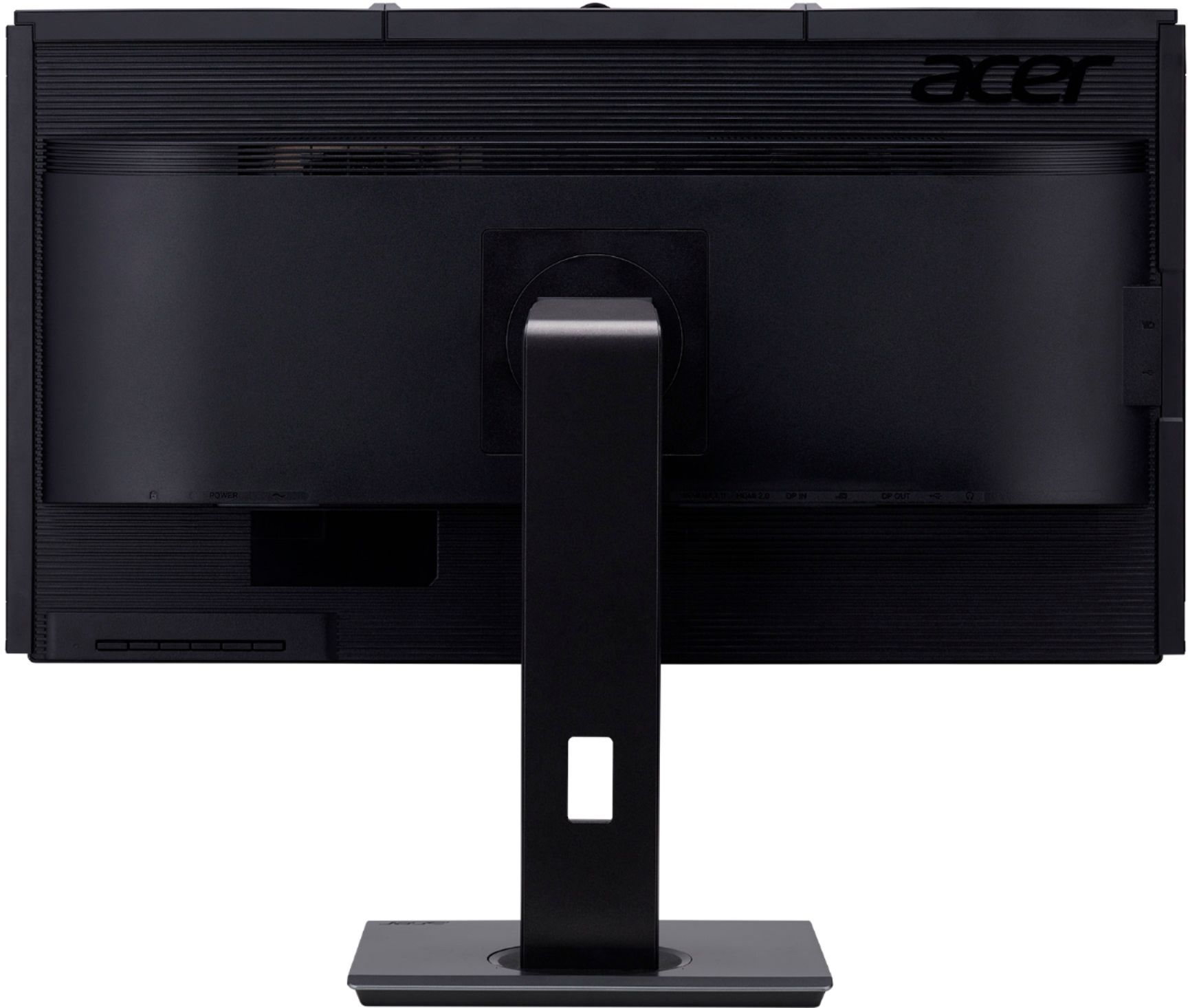 Back View: Acer - ProDesigner PE270K bmiipruzx 27" Ultra HD IPS Monitor (HDMI) - Black