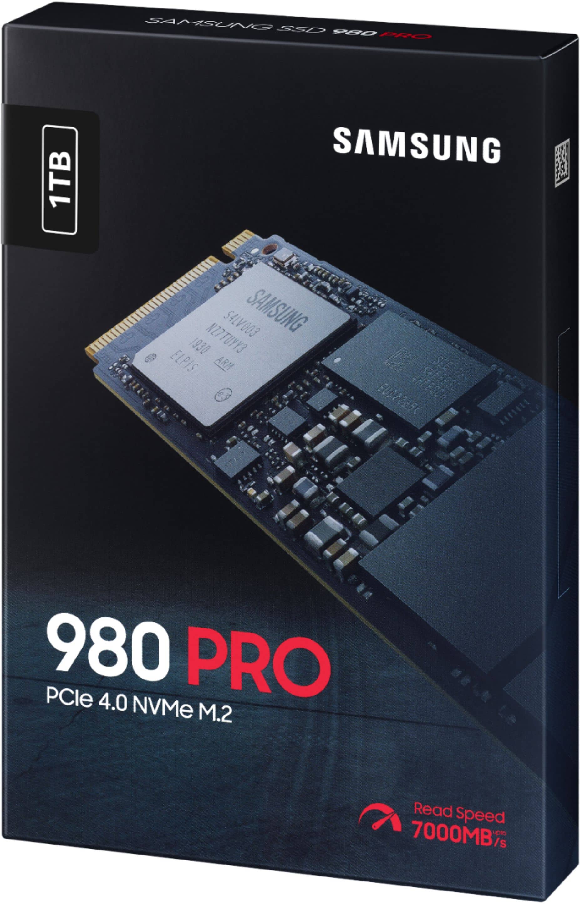 Alt View 13. Samsung - 980 PRO 1TB Internal Gaming SSD PCIe Gen 4 x4 NVMe - Black.