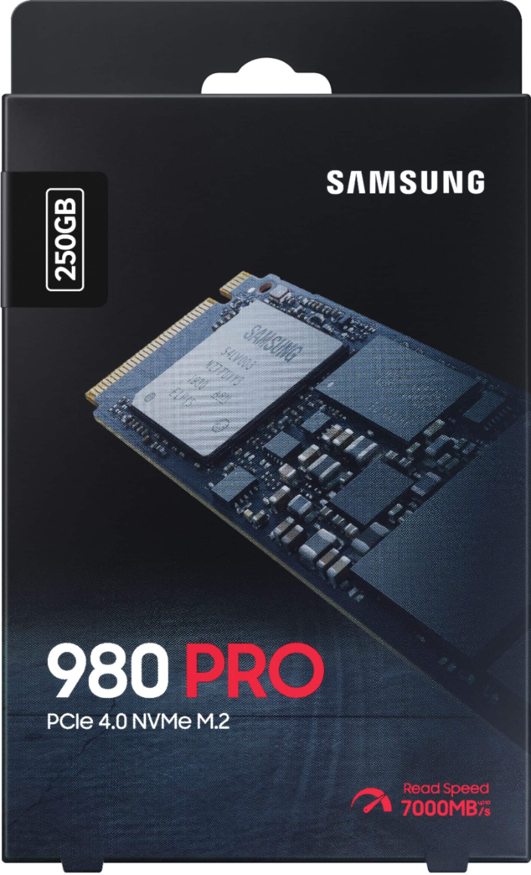 Alt View 15. Samsung - 980 PRO 250GB Internal Gaming SSD PCIe Gen 4 x4 NVMe - Black.