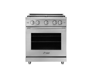 Dacor - 30" 5.2 Cu. Ft. Slide-In Gas Pro-Range, Professional Style, Natural Gas - Silver