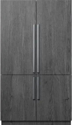 Front. Dacor - 23.5 Cu Ft 4-Door Flex French Door Built In Refrigerator with FreshZone Drawer and Precise Cooling - Custom Panel Ready.