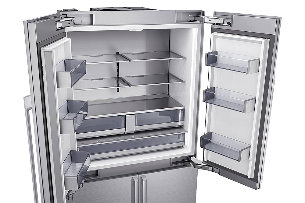 Alt View 13. Dacor - 23.5 Cu Ft 4-Door Flex French Door Built In Refrigerator with FreshZone Drawer and Precise Cooling - Custom Panel Ready.