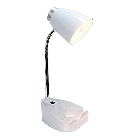 Desk lamp with discount organizer and outlet