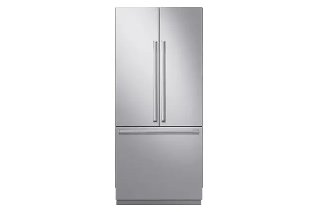 Front. Dacor - 21.3 Cu Ft French Door Built In Refrigerator with FreshZone Drawer and Precise Cooling - Custom Panel Ready.